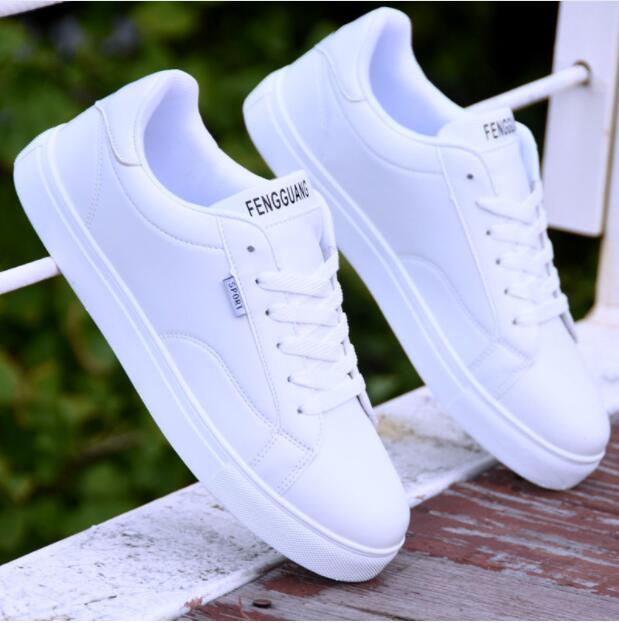 NaomiSneaks | Women's Trendy Casual Sneakers-Plain White-8.0-State of Style