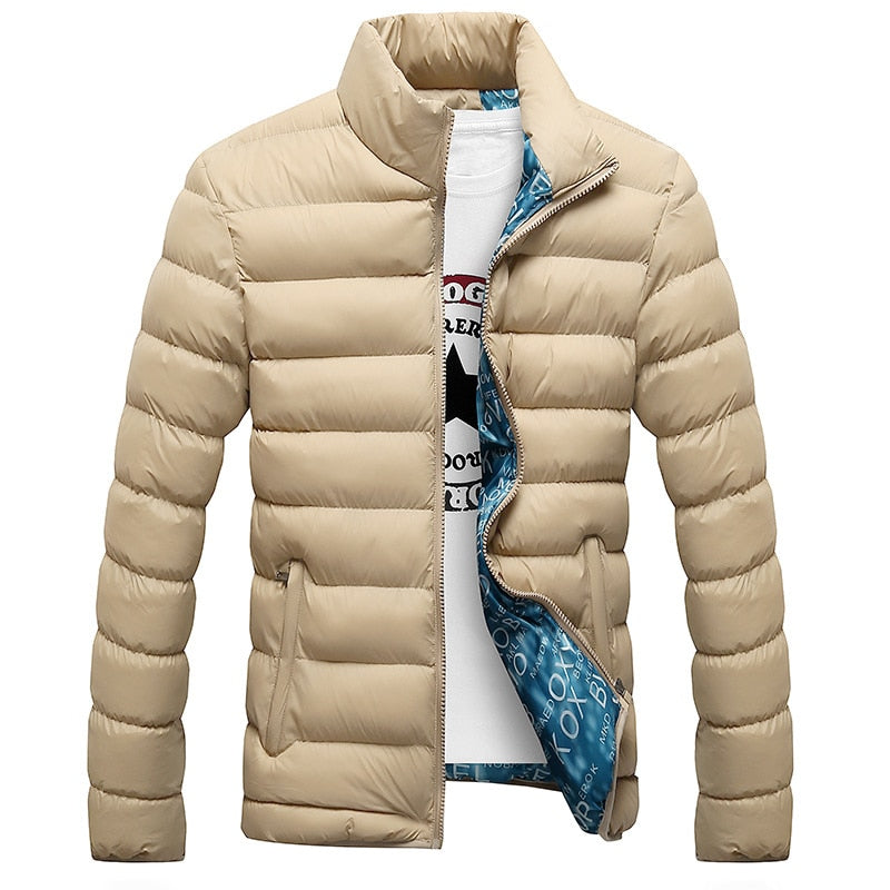 NardsJacket | Men's Insulated Puffer Coat-Khaki-M-State of Style