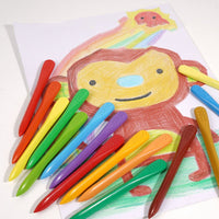 Natural Colourful Wax Crayons - EcoCrayons-12 Colours-State of Style