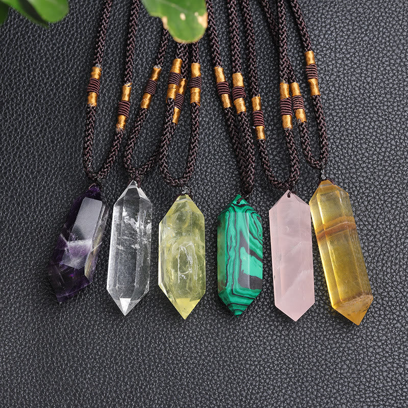 Natural Crystal Amethyst Healing Necklace - Lyra-Amethyst-State of Style