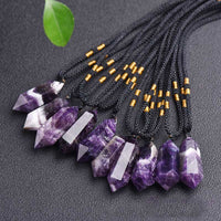 Natural Crystal Amethyst Healing Necklace - Lyra-Amethyst-State of Style
