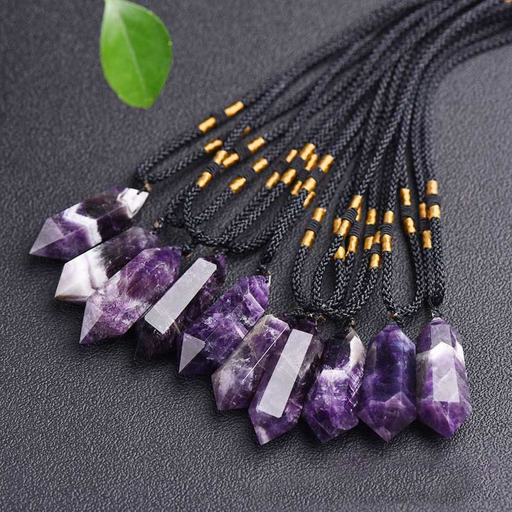 Natural Crystal Amethyst Healing Necklace - Lyra-Amethyst-State of Style