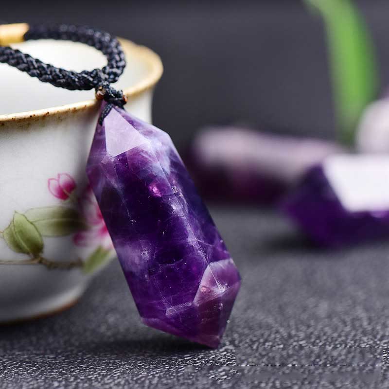 Natural Crystal Amethyst Healing Necklace - Lyra-Amethyst-State of Style
