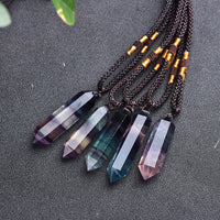 Natural Crystal Amethyst Healing Necklace - Lyra-Fluorite-State of Style