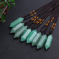 Natural Crystal Amethyst Healing Necklace - Lyra-Green Aventurine-State of Style
