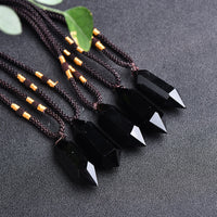 Natural Crystal Amethyst Healing Necklace - Lyra-Obsidian-State of Style