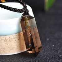 Natural Crystal Amethyst Healing Necklace - Lyra-Smoky Quartz-State of Style