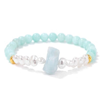 Natural Crystal Bead Bracelet - Eline-Amazonite-State of Style