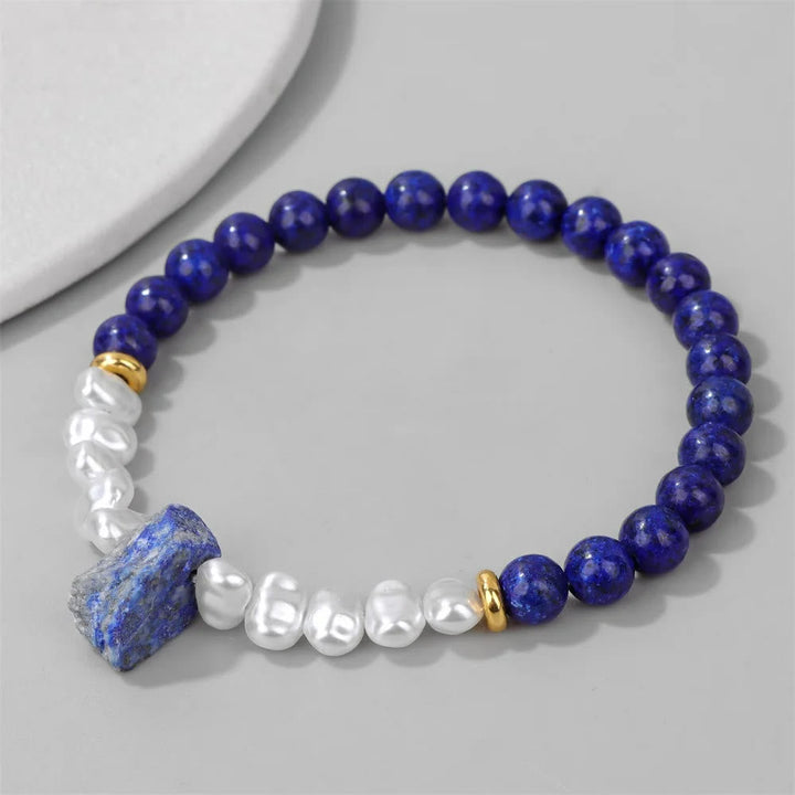Natural Crystal Bead Bracelet - Eline-Amethyst-State of Style