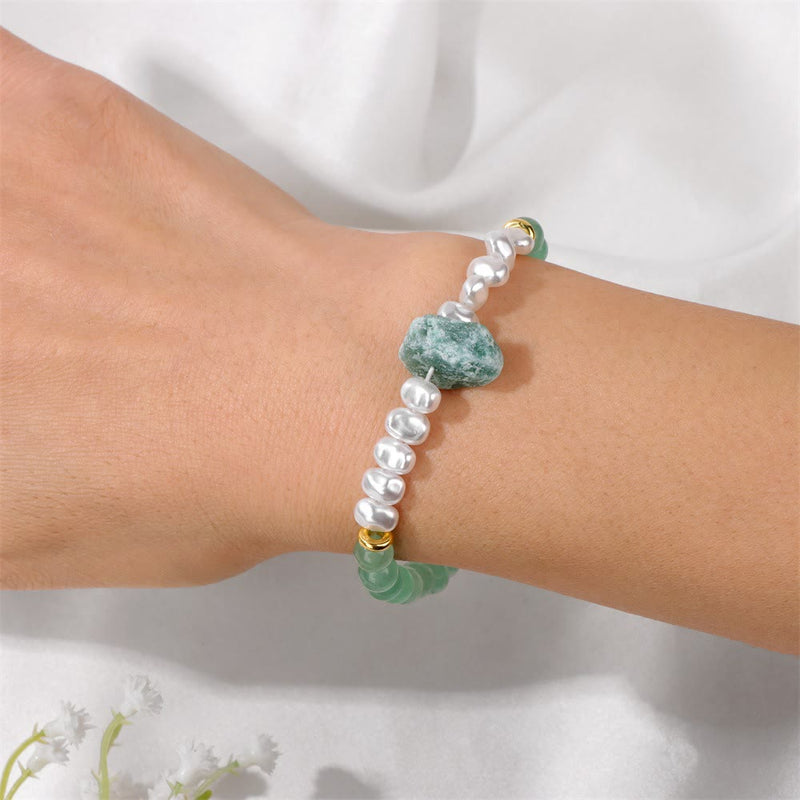 Natural Crystal Bead Bracelet - Eline-Amethyst-State of Style