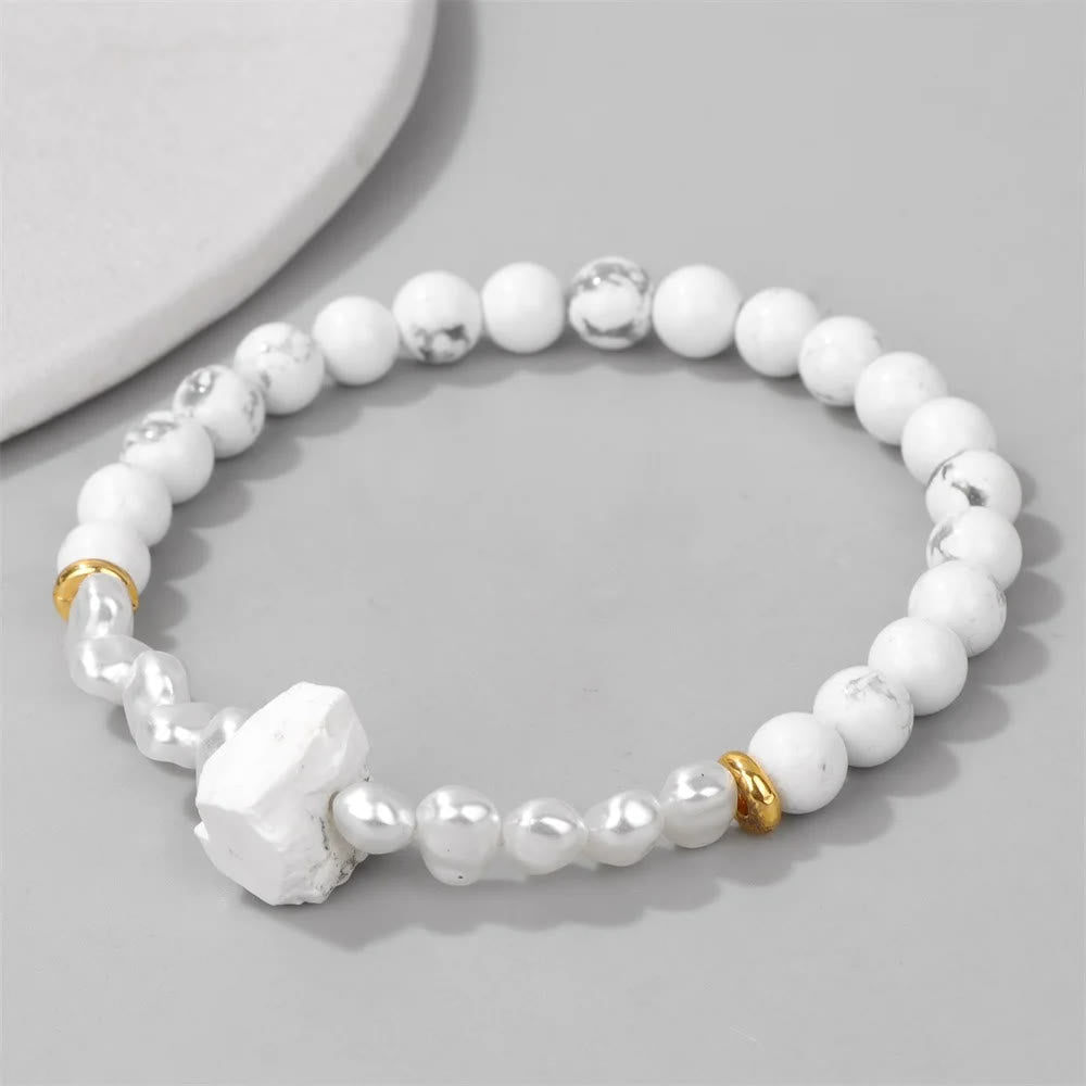 Natural Crystal Bead Bracelet - Eline-Amethyst-State of Style