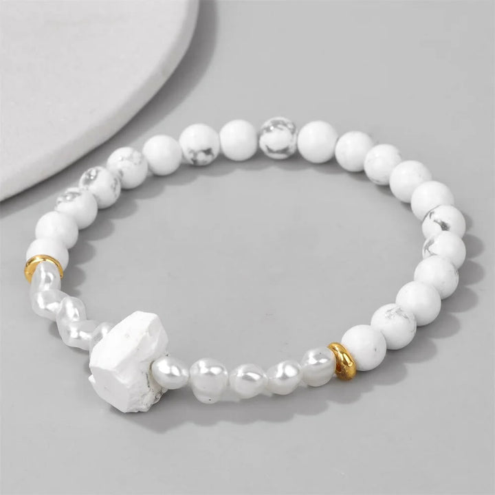 Natural Crystal Bead Bracelet - Eline-Amethyst-State of Style