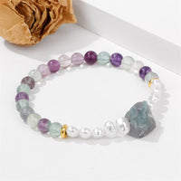 Natural Crystal Bead Bracelet - Eline-Amethyst-State of Style