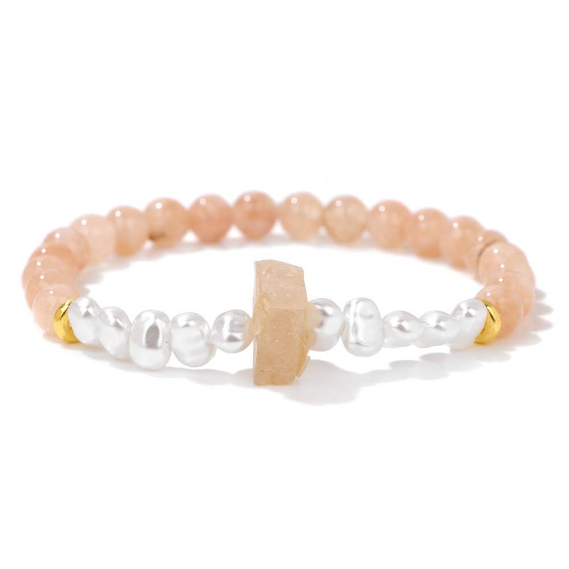Natural Crystal Beads Bracelet - Eline-Sunstone-State of Style