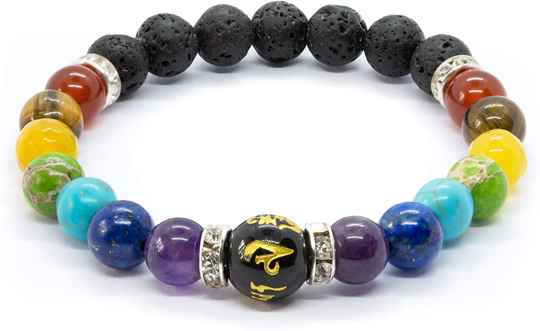 Natural Crystal Healing Chakra Bracelet-State of Style