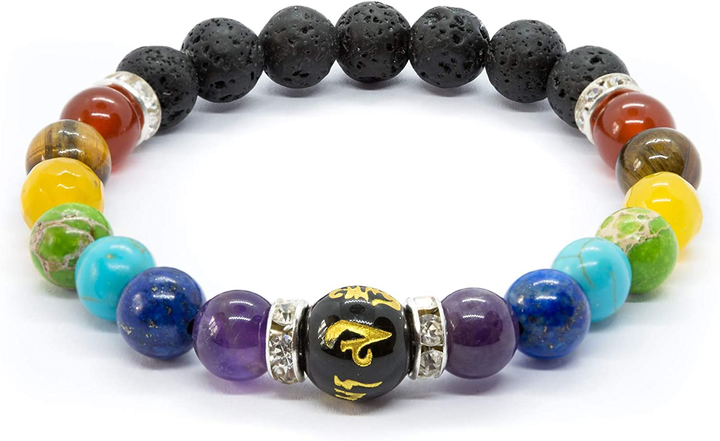 Natural Crystal Healing Chakra Bracelet-State of Style