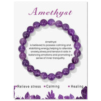 Natural Crystal Healing Energy Bracelet - Aria-Amethyst-State of Style