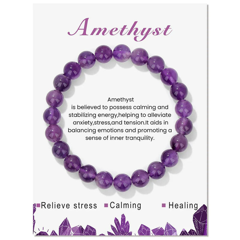 Natural Crystal Healing Energy Bracelet - Aria-Amethyst-State of Style