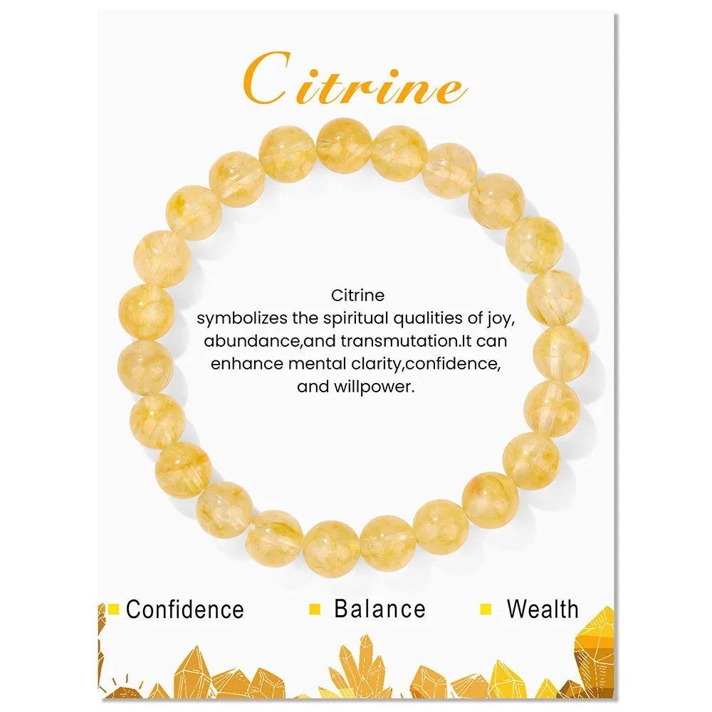 Natural Crystal Healing Energy Bracelet - Aria-Citrine-State of Style