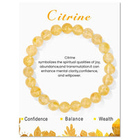 Natural Crystal Healing Energy Bracelet - Aria-Citrine-State of Style