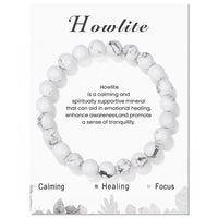 Natural Crystal Healing Energy Bracelet - Aria-Howlite-State of Style