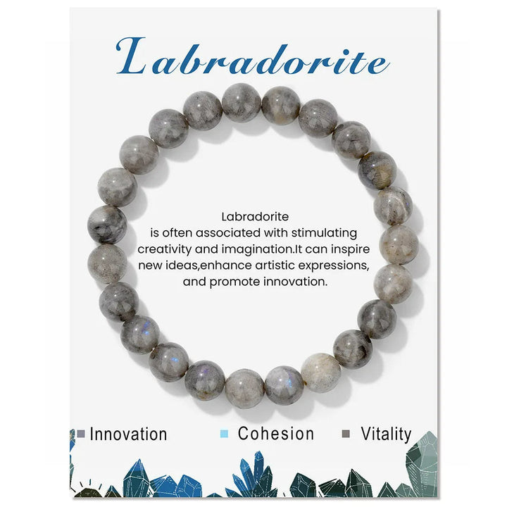 Natural Crystal Healing Energy Bracelet - Aria-Labradorite-State of Style