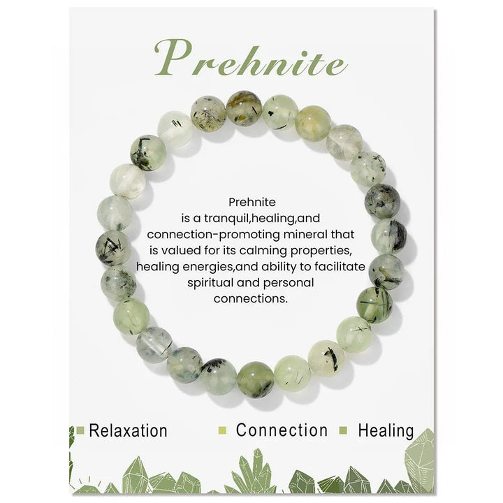 Natural Crystal Healing Energy Bracelet - Aria-Prehnite-State of Style