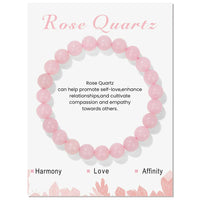 Natural Crystal Healing Energy Bracelet - Aria-Rose Quartz-State of Style