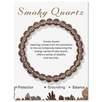 Natural Crystal Healing Energy Bracelet - Aria-Smoky Quartz-State of Style