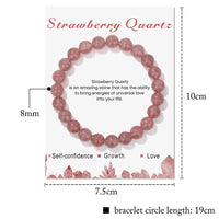 Natural Crystal Healing Energy Bracelet - Aria-Strawberry Quartz-State of Style