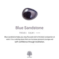 Natural Crystal Hexagon Gemstone Necklace - Aurora-Blue Sandstone-State of Style