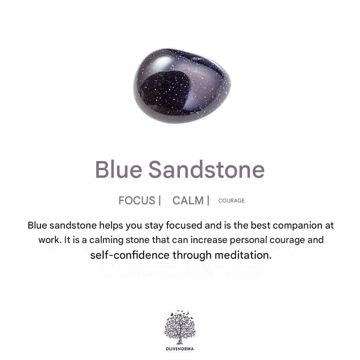Natural Crystal Hexagon Gemstone Necklace - Aurora-Blue Sandstone-State of Style