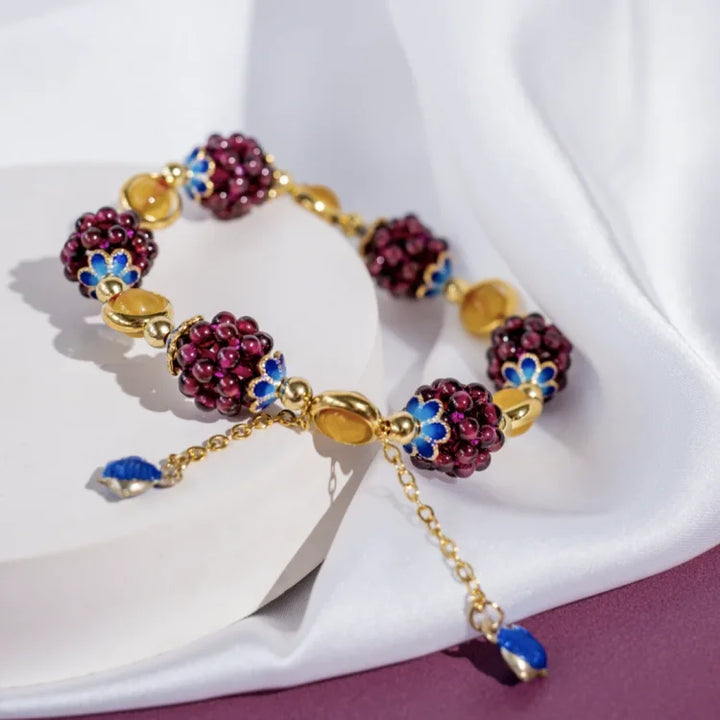 Natural Garnet Bracelet - Selina-Yellow-State of Style
