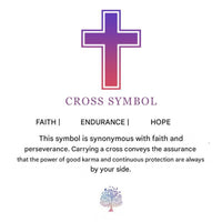 Natural Gemstone Cross Necklace - Seraphina-Amethyst-State of Style