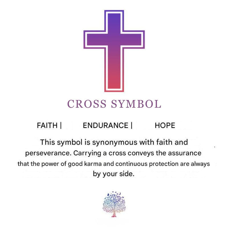 Natural Gemstone Cross Necklace - Seraphina-Amethyst-State of Style