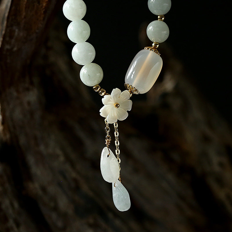 NATURAL JADE AND AGATE STONE BRACELET-State of Style