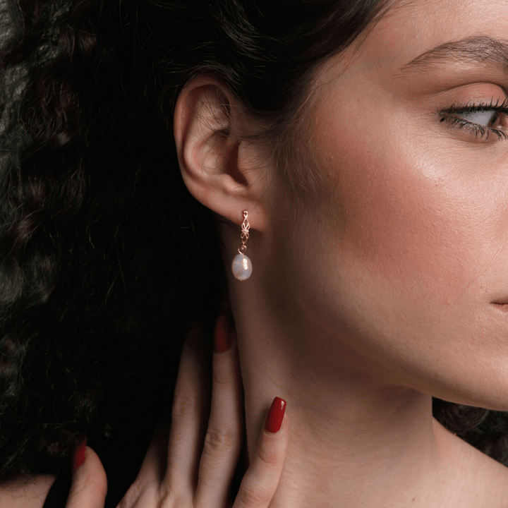 Natural Pearl Earrings - Vivienne-State of Style