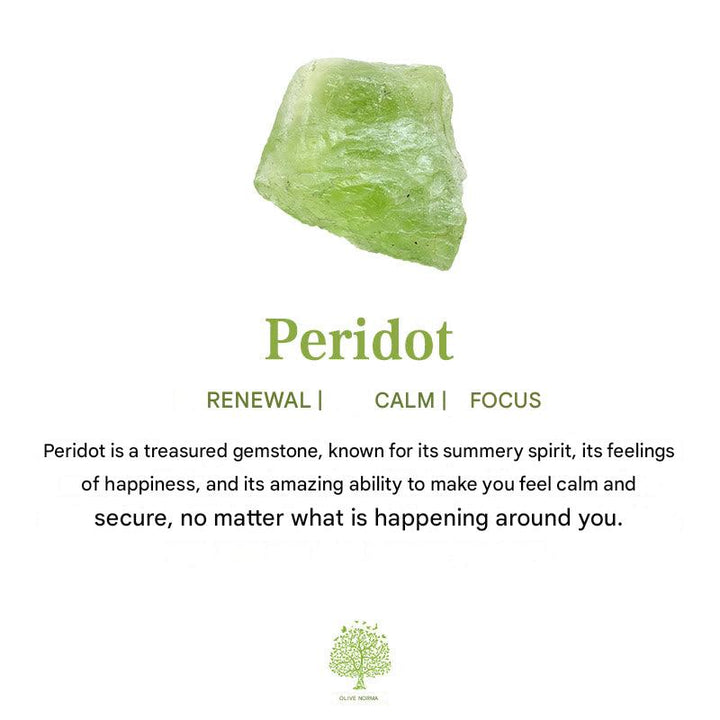 Natural Peridot with Zircon Ring - Selene-Gold-49mm-State of Style