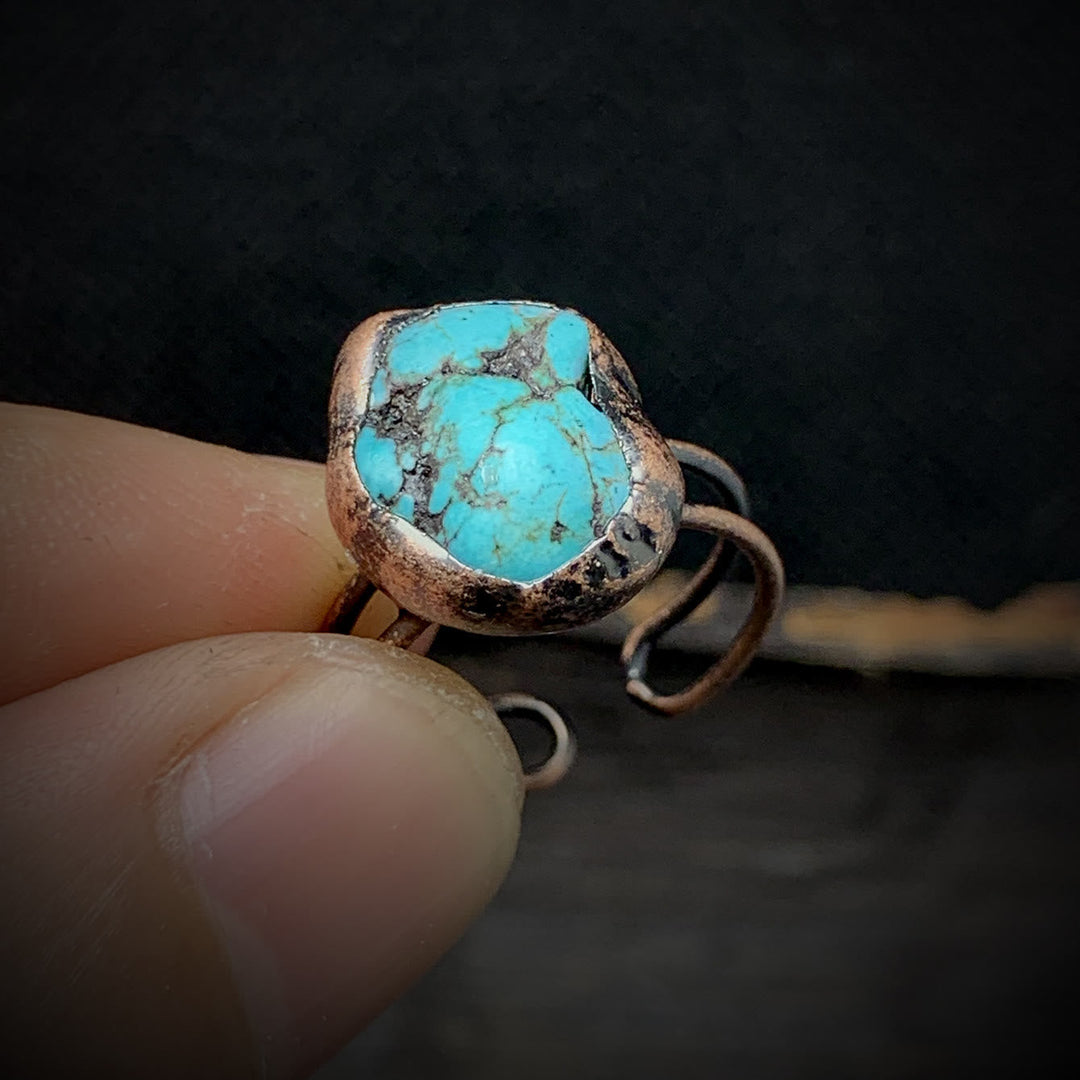 Natural Raw Birthstone Ring - Selina-December: Turquoise-State of Style