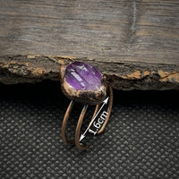 Natural Raw Birthstone Ring - Selina-January: Garnet-State of Style