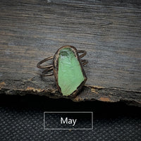 Natural Raw Birthstone Ring - Selina-January: Garnet-State of Style