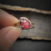 Natural Raw Birthstone Ring - Selina-January: Garnet-State of Style