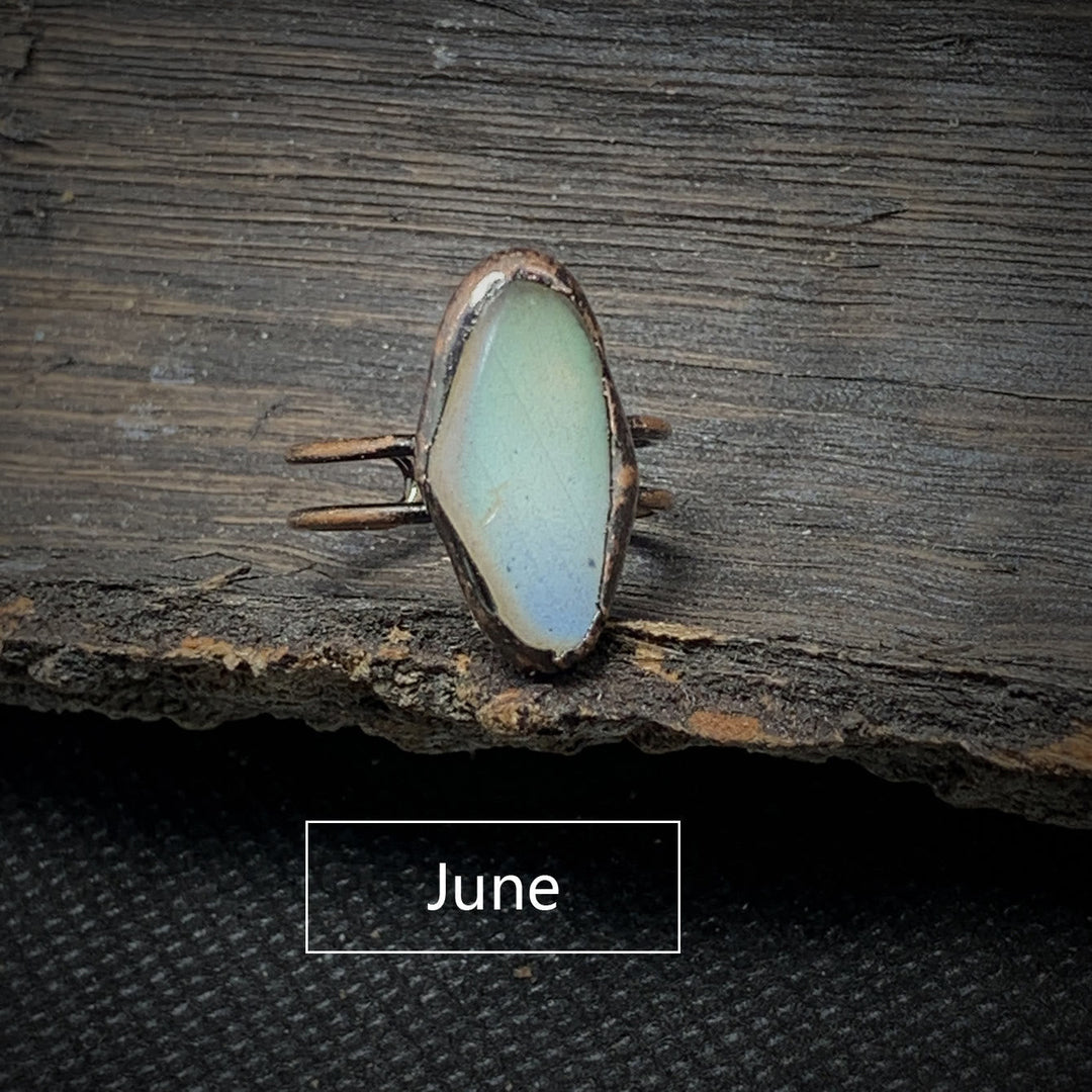 Natural Raw Birthstone Ring - Selina-January: Garnet-State of Style