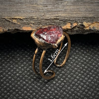 Natural Raw Birthstone Ring - Selina-January: Garnet-State of Style