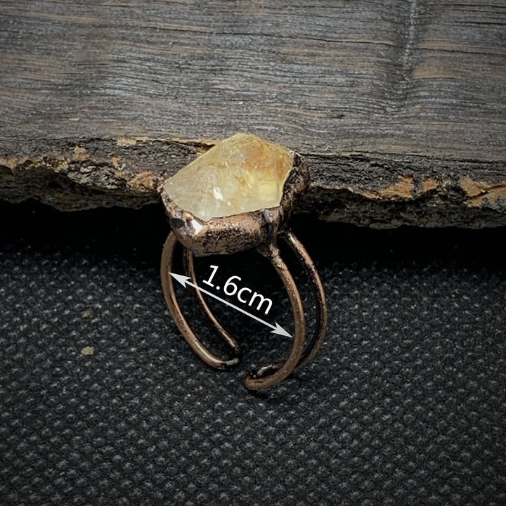 Natural Raw Birthstone Ring - Selina-January: Garnet-State of Style
