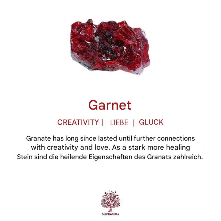 Natural Raw Birthstone Ring - Selina-January: Garnet-State of Style