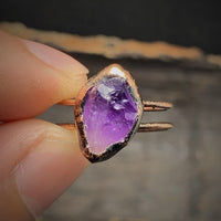Natural Raw Birthstone Ring - Selina-January: Garnet-State of Style