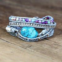 Natural Stones Bohemian Bracelet | Handcrafted Amazonite-State of Style