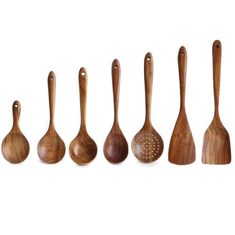 Natural Wooden Kitchen Set - RustiCook-Set of 7 pieces-State of Style