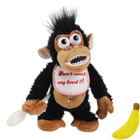 Naughty Electronic Cuddly Monkey - BananaGuard-Black-State of Style